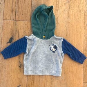 Disney 101 Dalmatians sweatshirt hoodie 9 months Blue Gray Green Dog